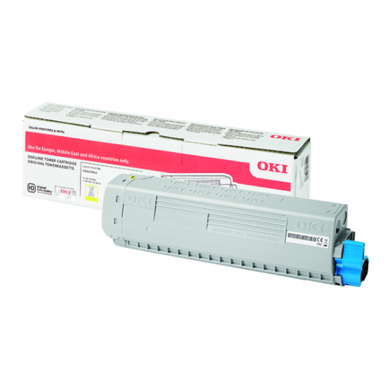 Oki C834 844 Yellow Original Toner Cartridge - High Capacity (46861305) 